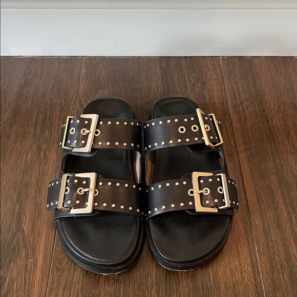 Like New ALL SAINTS Magda Studded Leather Sandals - Picture 6 of 9